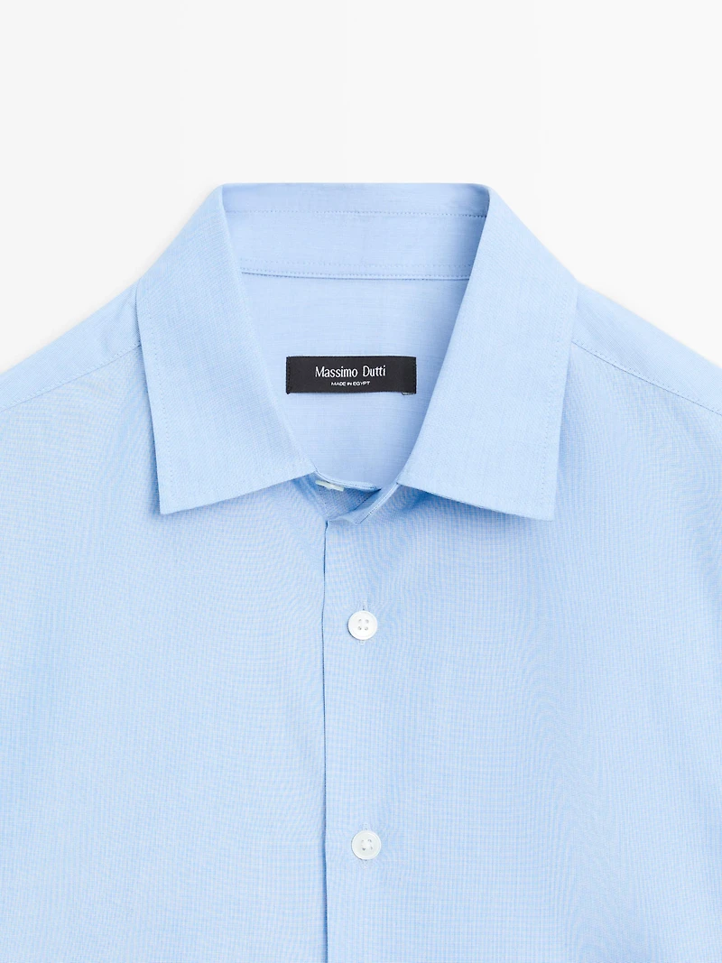 Regular-fit 100% cotton shirt