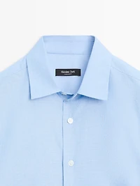 Regular-fit 100% cotton shirt