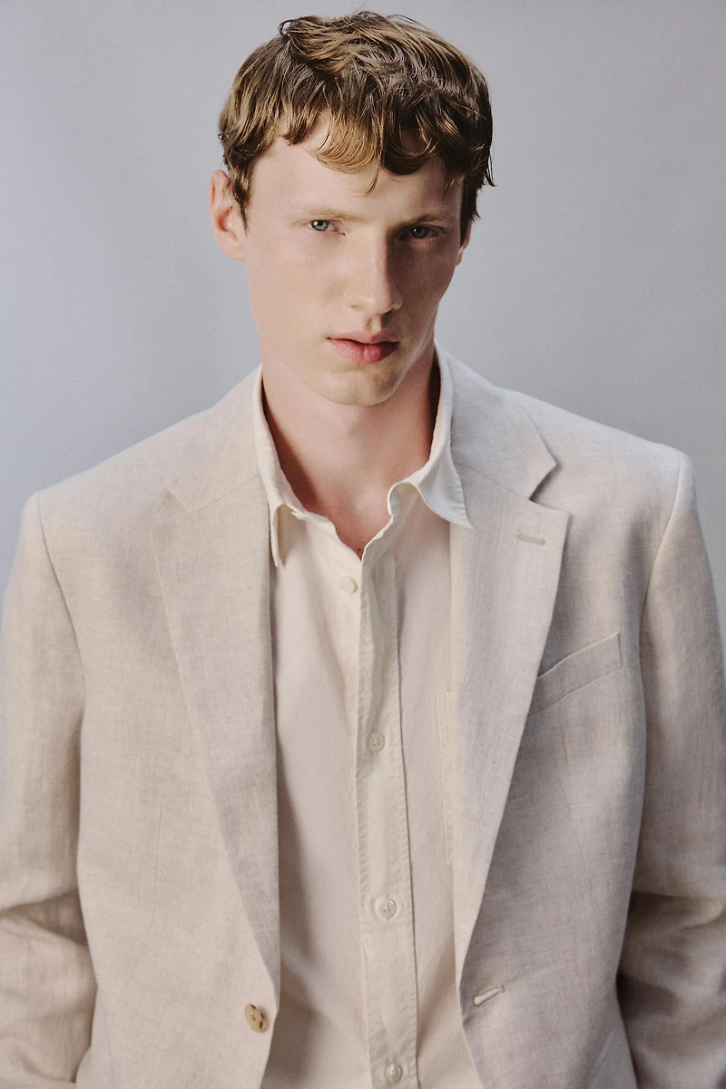 100% LINEN SUIT BLAZER