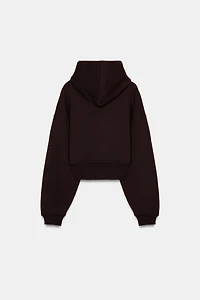 CROPPED HOODIE SWEATSHIRT