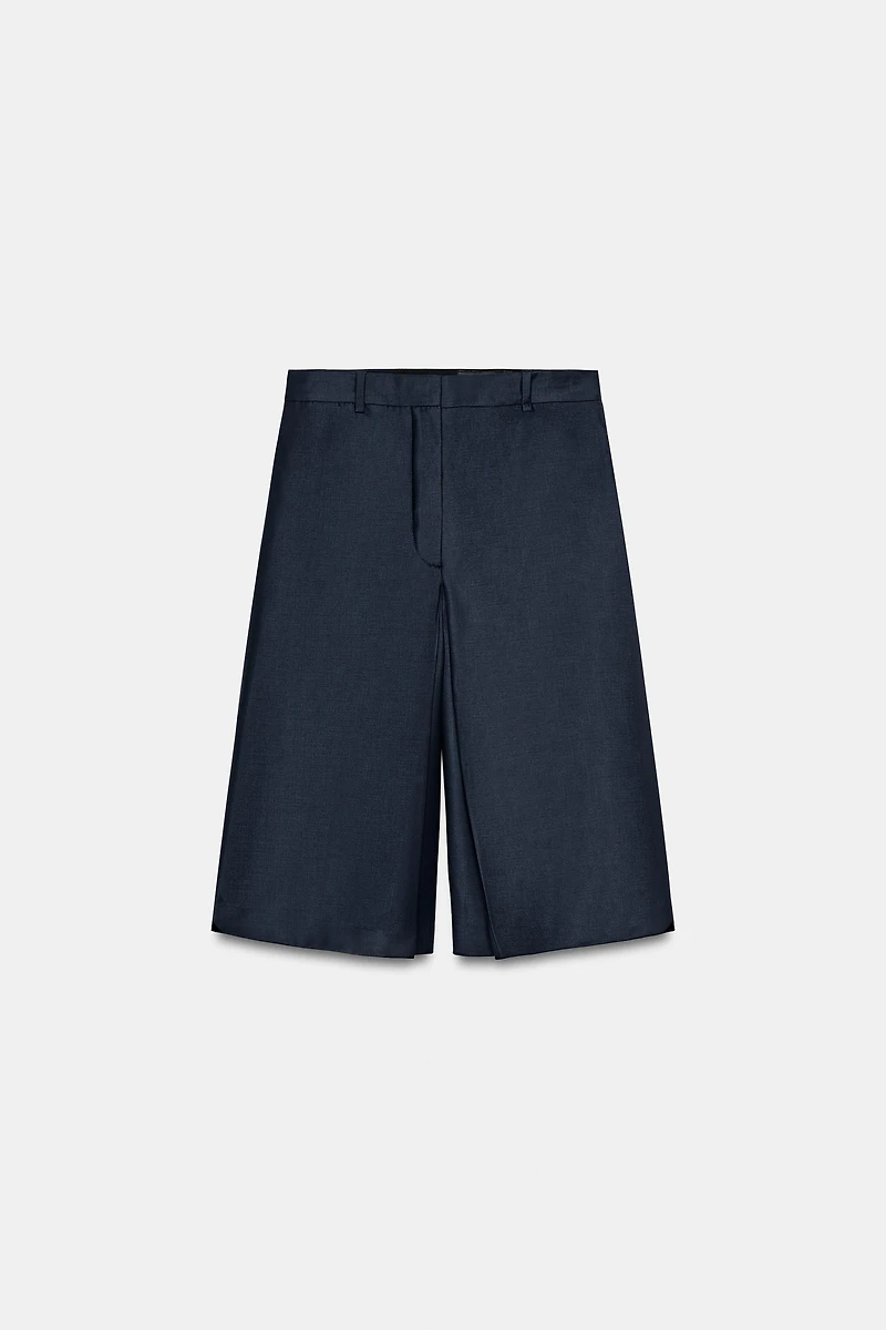 ZW COLLECTION LONG WOOL BLEND SHORTS