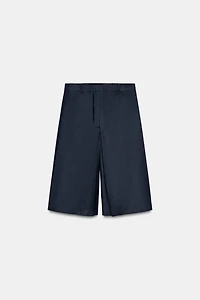 ZW COLLECTION LONG WOOL BLEND SHORTS