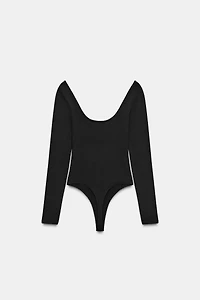 SQUARE NECK POLYAMIDE BODYSUIT