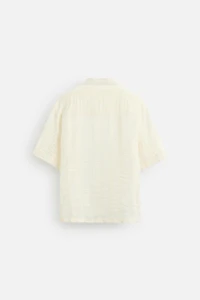 COTTON LINEN JACQUARD SHIRT