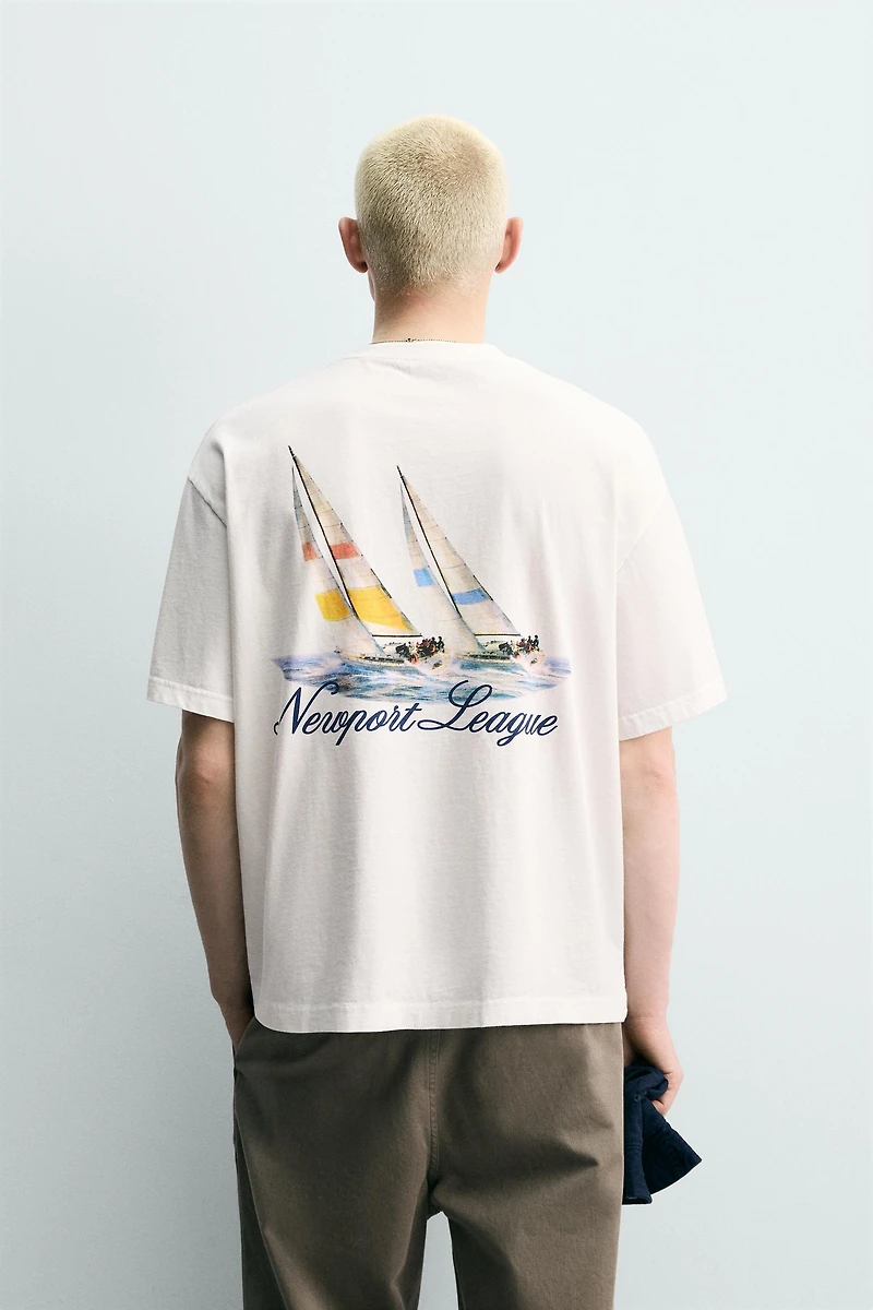 T-SHIRT IMPRIMÉ NAUTIQUE BIMATIÈRE