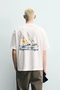 T-SHIRT IMPRIMÉ NAUTIQUE BIMATIÈRE