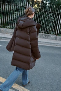 WINDPROOF RUBBERIZED SEMI-LONG ANORAK