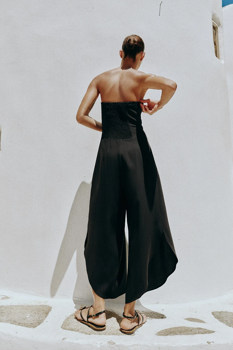MIDI STRAPLESS JUMPSUIT