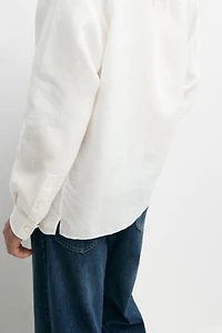 100% linen regular fit shirt