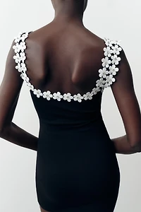 ROBE STRETCH FOURNITURES FLEURS