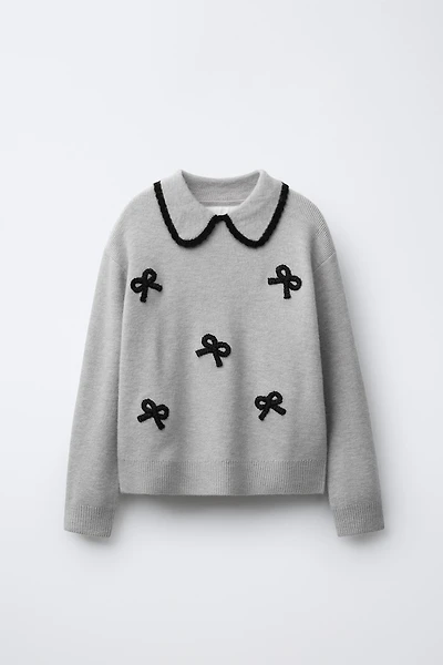 BOWS KNIT SWEATER
