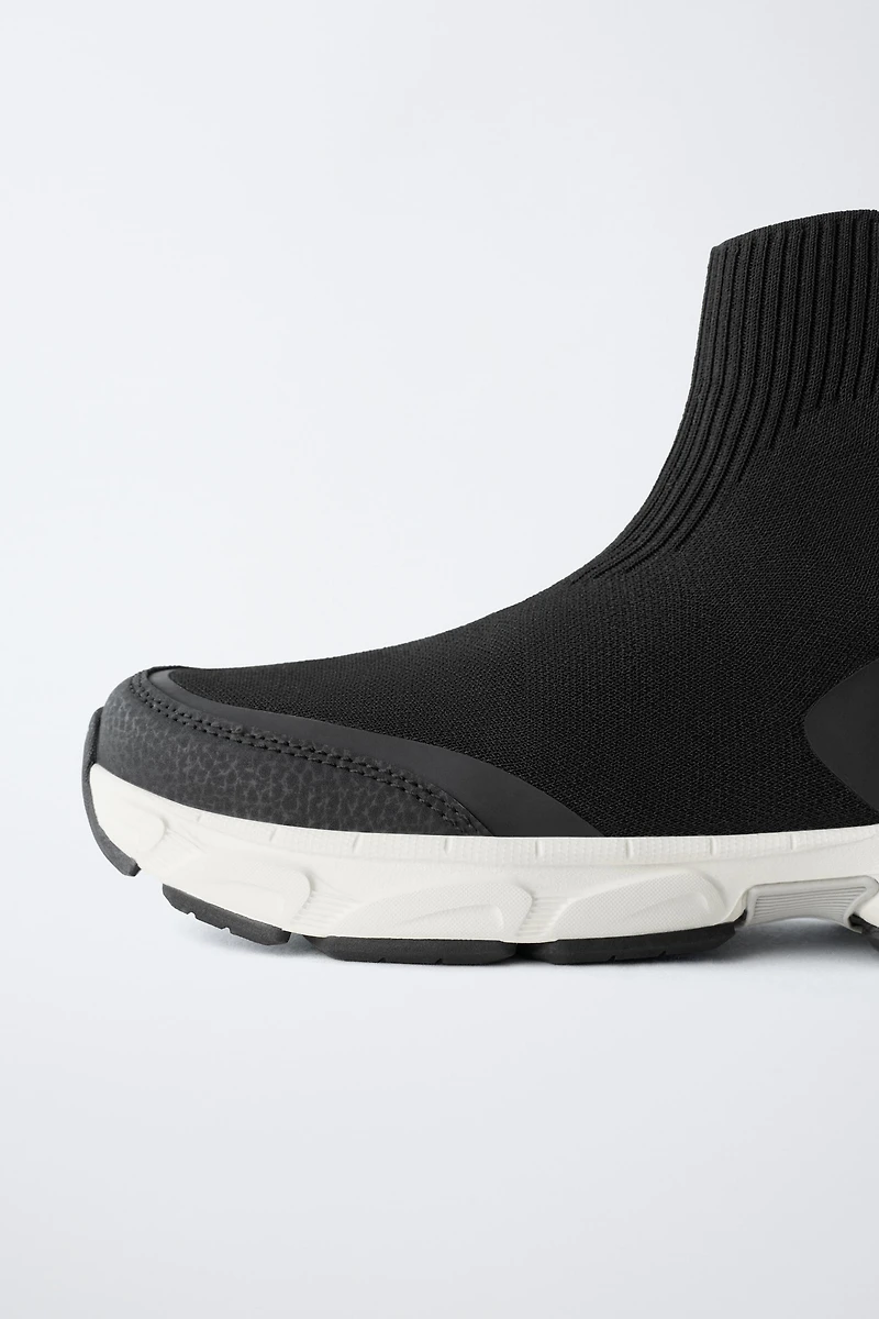 SOCK STYLE HIGH TOP SNEAKERS