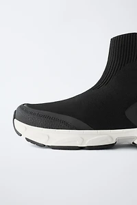 SOCK STYLE HIGH TOP SNEAKERS