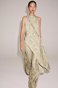 ZW COLLECTION ASYMMETRIC JACQUARD TOP