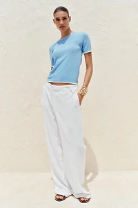 TRIM KNIT TOP