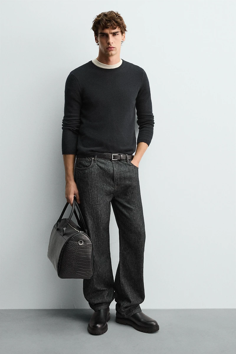 SAC DE VOYAGE GRAVÉ FAÇON CROCODILE