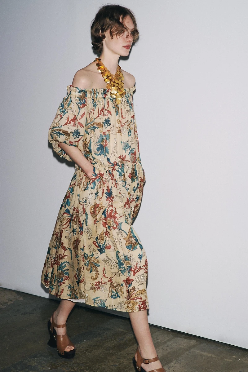 ZW COLLECTION RAMIE PRINT DRESS