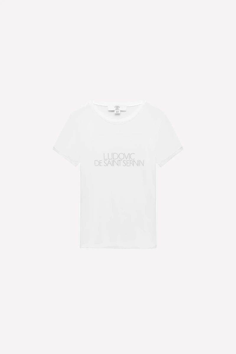 SPARKLY TEXT T-SHIRT LUDOVIC DE SAINT SERNIN x ZARA