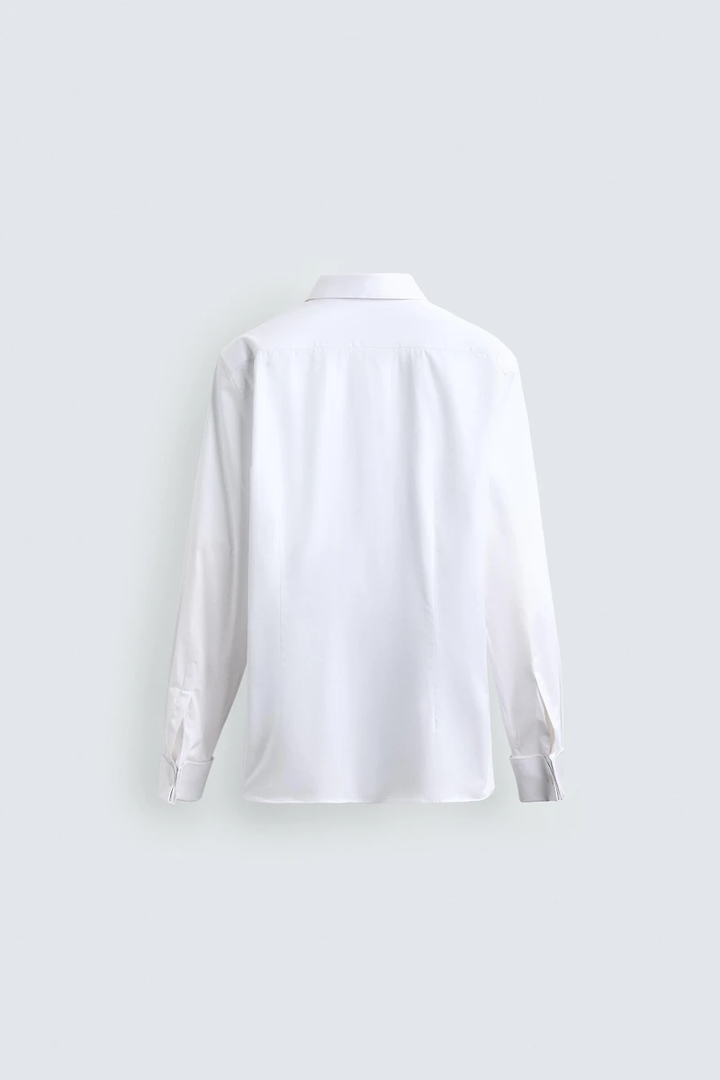 FRENCH CUFF TEXTURED SHIRT