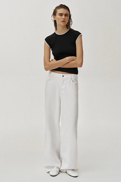 DOUBLE SHORT SLEEVE EFFECT T-SHIRT