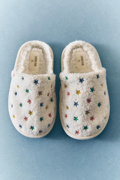 TERRYCLOTH STAR BATHROOM SLIPPERS