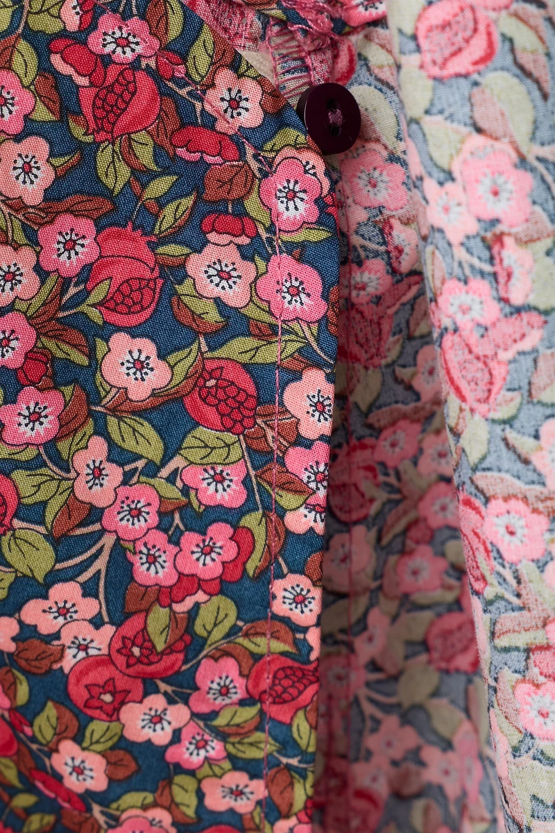 FLORAL PRINT ROMPER MADE WITH LIBERTY FABRIC