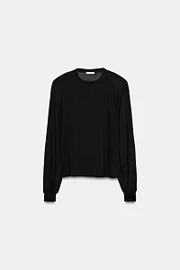 T-SHIRT FLUIDE À ÉPAULETTES