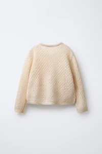 WOOL AND ALPACA KNIT CARDIGAN