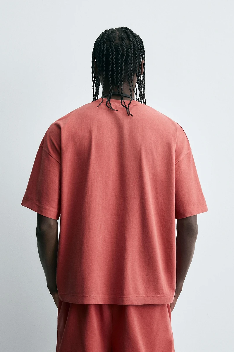 LIGHTWEIGHT WASHED BOXY FIT T-SHIRT