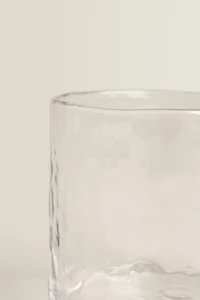 HAMMERED GLASS TUMBLER