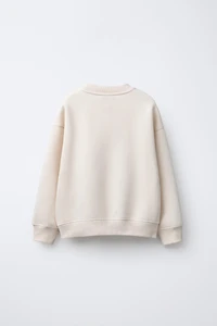 RHINESTONE TEXT SWEATSHIRT