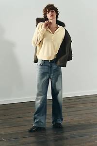 TRF MID-RISE BAGGY BALLOON JEANS