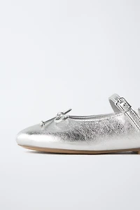 METALLIC SLINGBACK FLATS