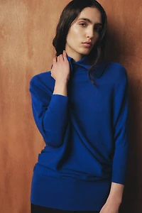 LONG BATWING SLEEVE KNIT JUMPER