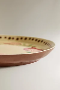 POMEGRANATE TERRACOTTA DESSERT PLATE