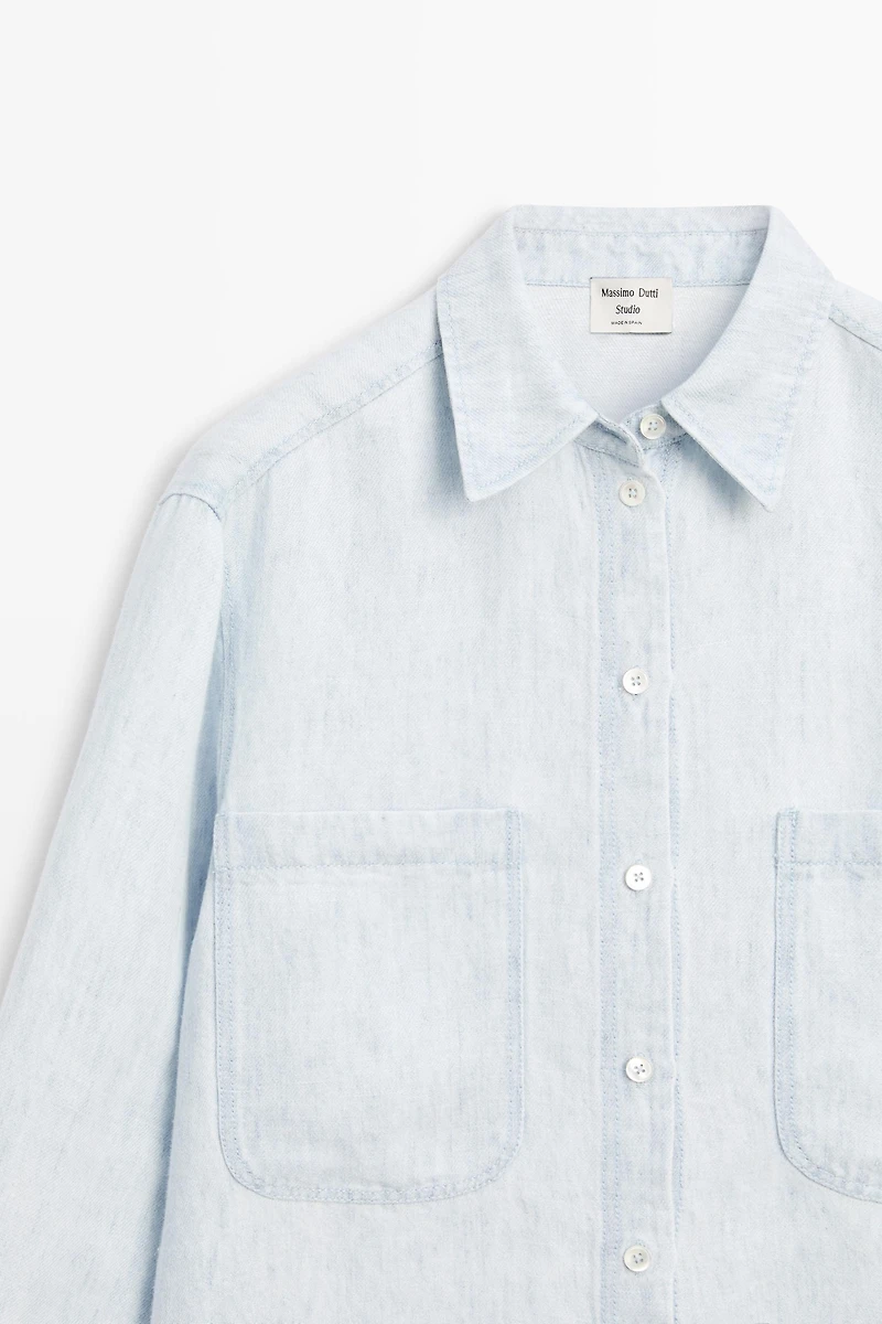 Denim effect pocket shirt - STUDIO