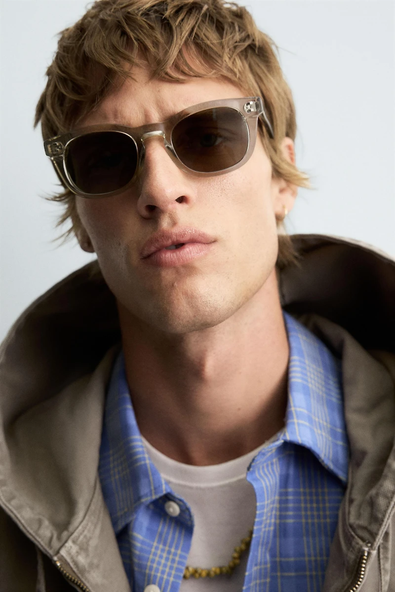 WASHED HOODED JACKET