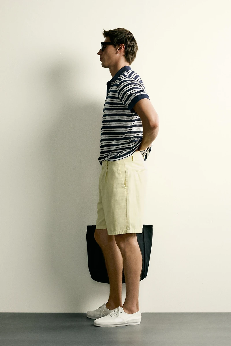 OPEN-STITCH REGULAR FIT POLO SHIRT