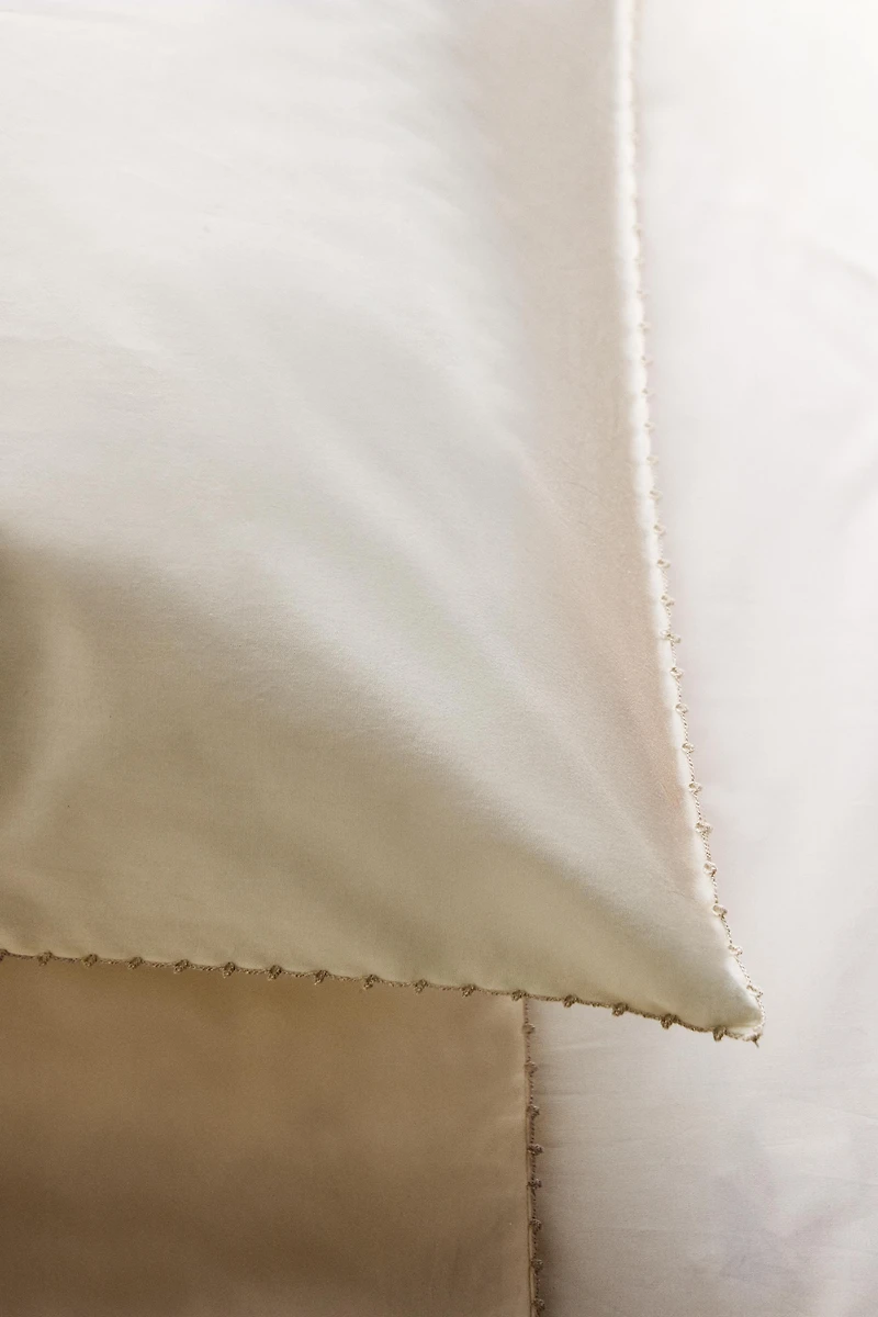 KIDS’ COTTON SHELL STITCH PILLOWCASE