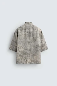RELAXED FIT ABSTRACT PRINT SHIRT