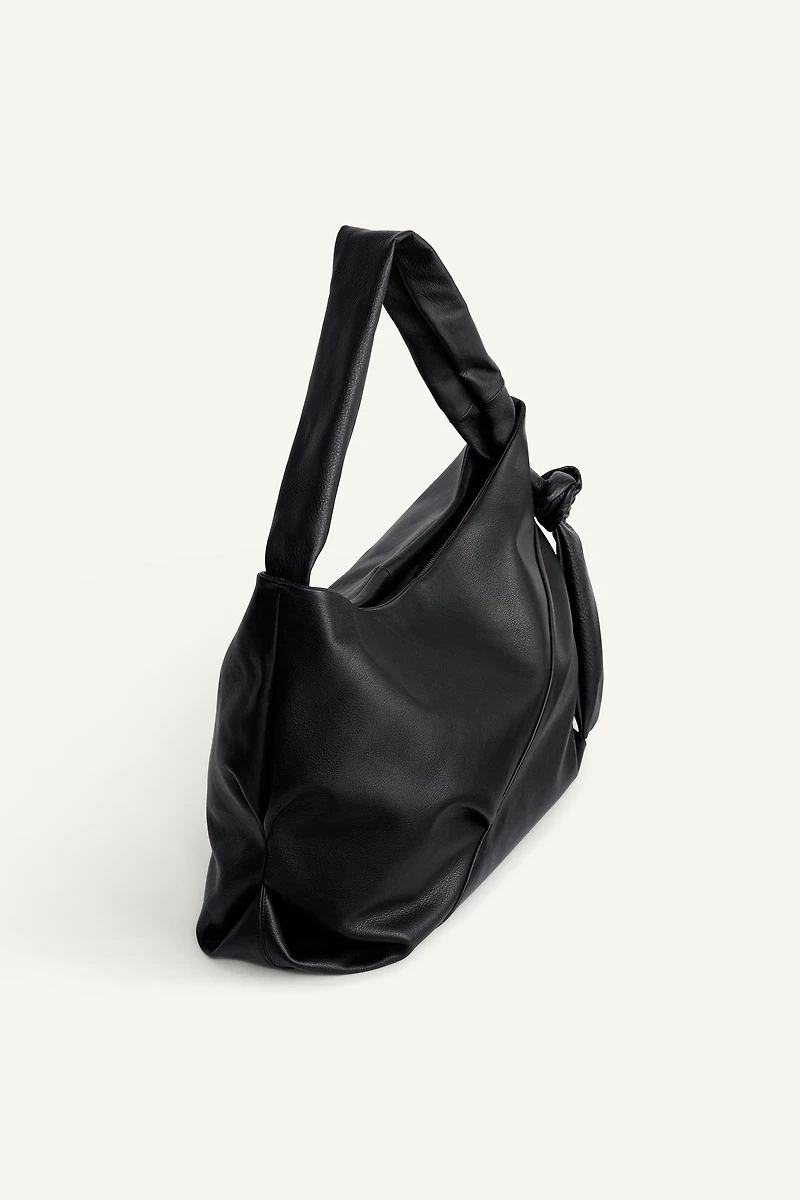 LEATHER SHOPPER BAG