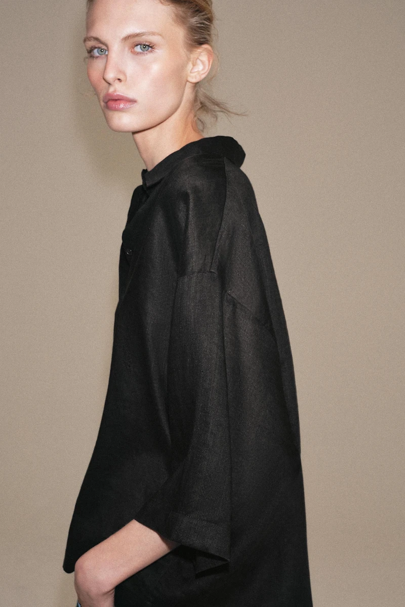 ZW COLLECTION FLOWY OVERSIZED SHIRT