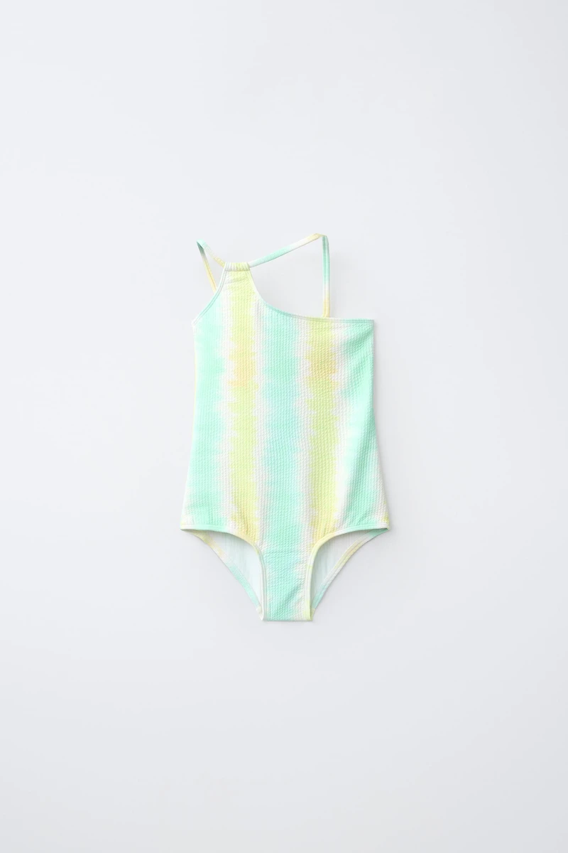 KIDS/ TIE-DYE STRIPE SWIMSUIT