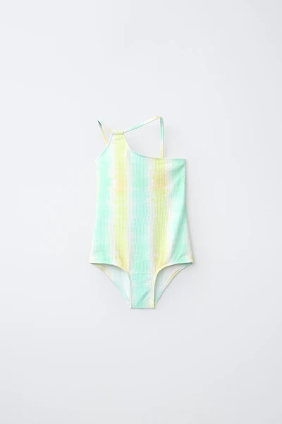 6-14/ YEARS TIE DYE STRIPED SWIMSUIT