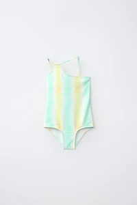 KIDS/ TIE-DYE STRIPE SWIMSUIT
