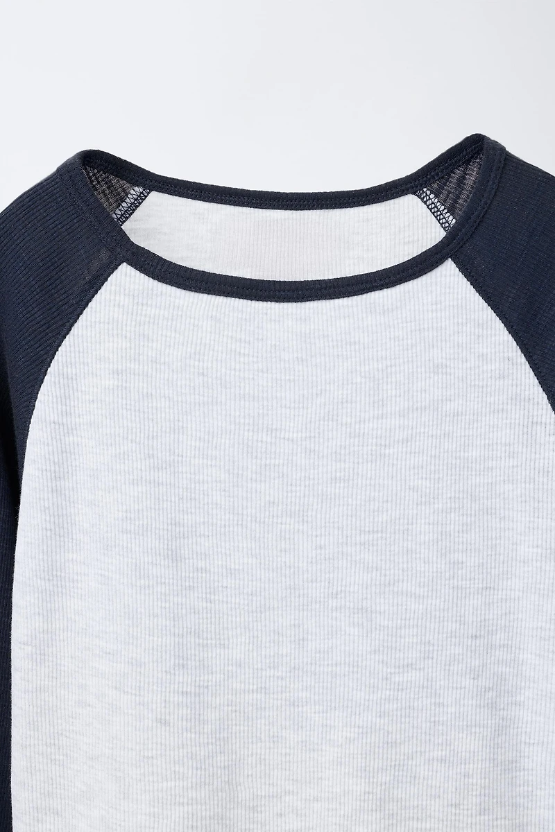 T-SHIRT À MANCHES RAGLAN