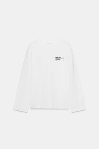 LONG SLEEVE TEXT T-SHIRT