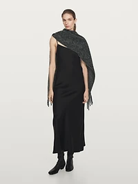 Long crepe camisole dress