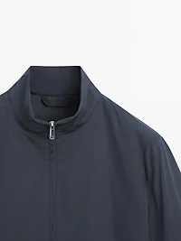 Veste matelassée déperlante à col montant