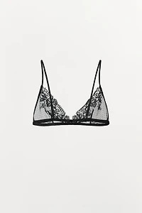 POINTELLE LACE TRIANGLE BRALETTE